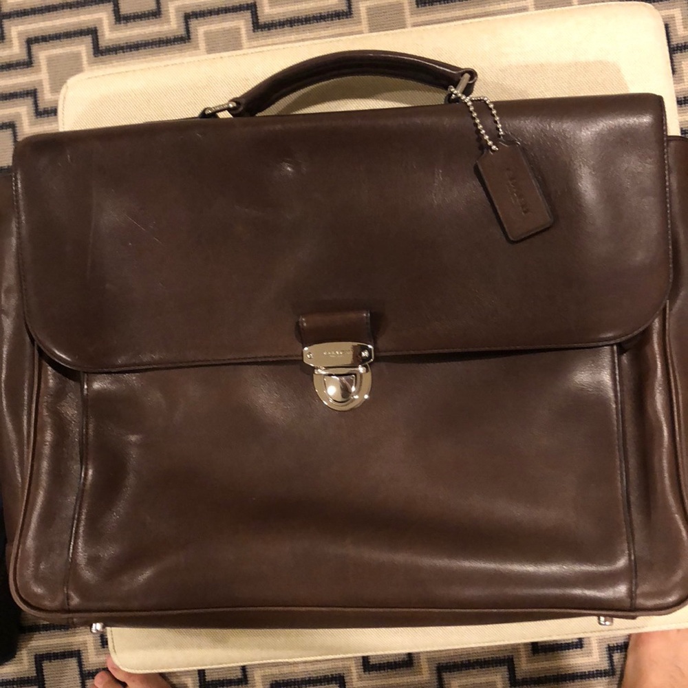 Men’s coach soft briefcase